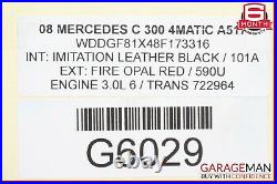 06-11 Mercedes C300 SL600 TPMS Tire Pressure Monitor Sensor Set of 4 Pc 433MHz