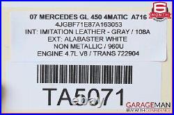 06-12 Mercedes X164 GL450 GL550 TPMS Tire Pressure Sensor Sensors Set 433 Mhz