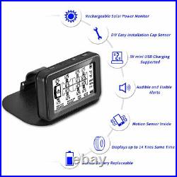 10 Sensors TPMS Tire Pressure Monitoring System for RV/Motor home/Caravan/Trucks