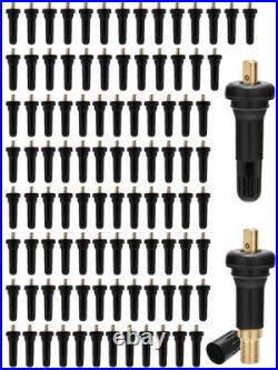 100 PCS Snap-in Tire Pressure Sensor Valve Stems for Jeep Ford Chevy Dodge Ram