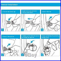 10x Motorcycle Tpms Tire Pressure Monitor System LCD With 2 External Sensor P3o1