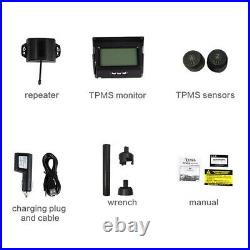 188Psi Solar TPMS Tire Pressure Monitor System Repeater 18 Sensor for Bus Truck
