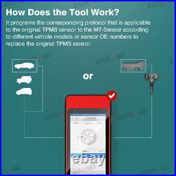 1PC Scanner Relearn Sensor Programming Tool + 4PC Tire Pressure Sensor US NEW