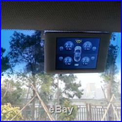 1set Car Truck Solar Charge TPMS Tire Pressure Monitor System+ 4 Internal Sensor