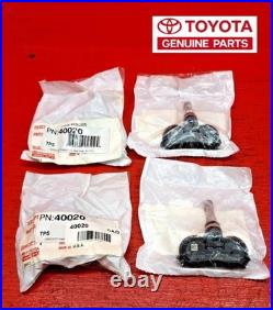 2007-2020 Toyota Sequoia Sienna Tundra, 4 Genuine OEM Toyota TPMS 42607-0C080