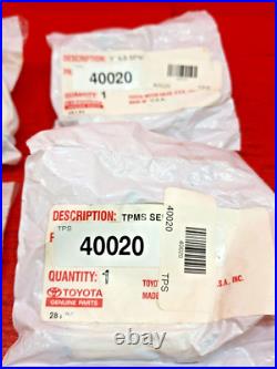 2007-2020 Toyota Sequoia Sienna Tundra, 4 Genuine OEM Toyota TPMS 42607-0C080