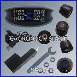 2014 New Car Tire Pressure Monitor System TPMS LCD Screen & External Sensors