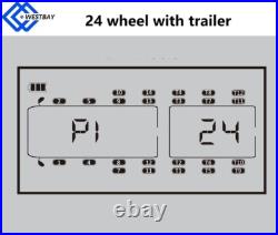 24 Sensors TPMS Tire Pressure Monitoring System for Trailers/Containers/Trucks