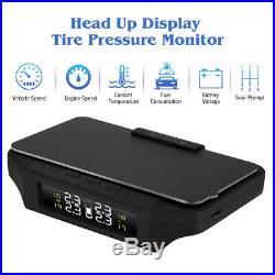 3 IN 1 HUD&TPMS Head Up Display Tire Pressure Monitoring Sensor OBD2 Thermometer