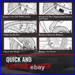 36236798726 TPMS Sensor, 433Mhz Tire Pressure Monitoring System Sensor for BM