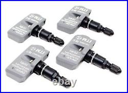 4 2005-2019 TPMS Tire Pressure Sensors Porsche Matte Black Metal Valve Stems