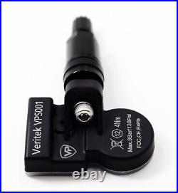 4 2005-2024 TPMS Tire Pressure Sensors Black Aluminum Valve Stems for Jeep