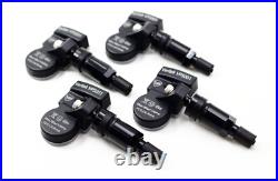 4 2007-2023 for Lexus LS F Sport TPMS Tire Pressure Sensors Black Valve Stems VP