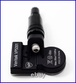 4 2007-2023 for Lexus LS F Sport TPMS Tire Pressure Sensors Black Valve Stems VP