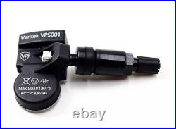 4 2012-2023 TPMS Tire Pressure Sensors McLaren Black Aluminum Valve Stems VPE