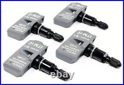 4 315 2004-2018 TPMS Tire Pressure Sensors For Cadillac Gloss Black Valve Stems