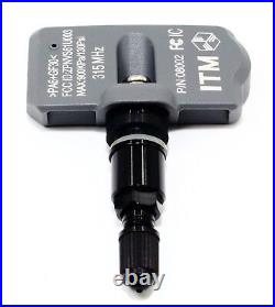 4 315 2004-2018 TPMS Tire Pressure Sensors For Cadillac Gloss Black Valve Stems