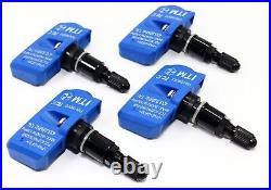 4 315 2004-2018 TPMS Tire Pressure Sensors For Cadillac Gloss Black Valve Stems