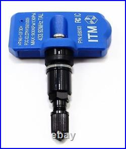 4 315 2004-2018 TPMS Tire Pressure Sensors For Cadillac Gloss Black Valve Stems