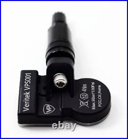 4 315mhz TPMS Tire Pressure Sensors Black Metal Valve Stems VPE for Lexus IS NX