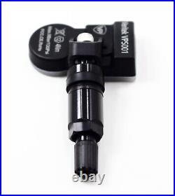 4 315mhz TPMS Tire Pressure Sensors Black Metal Valve Stems VPE for Lexus IS NX