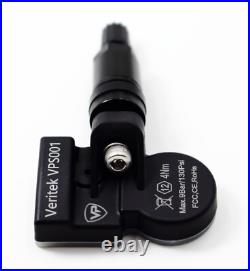 4 315mhz TPMS Tire Pressure Sensors for Chevrolet Tahoe Gloss Black Valve Stems