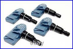 4 Acura NSX TLX TL TSX ILX TPMS Tire Pressure Sensors Gloss Black Valve Stems