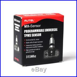 4×Autel MX-Sensor 315MHz Universal Programmable TPMS Sensor for Tire Pressure