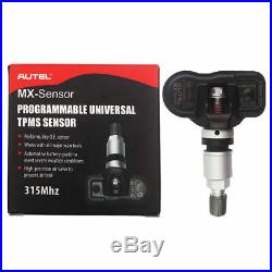 4 Autel TPMS MX-Sensor 315MHz Programmable Universal Tire pressure Sensor US