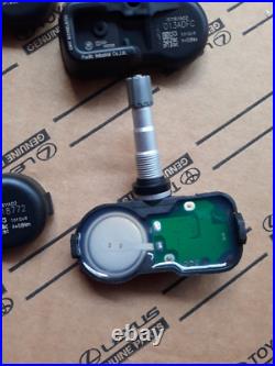 4 Lexus ES350 2013 2014 2015 Tire Pressure Sensors TPMS valves service kit OEM
