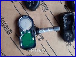 4 Lexus ES350 2013 2014 2015 Tire Pressure Sensors TPMS valves service kit OEM