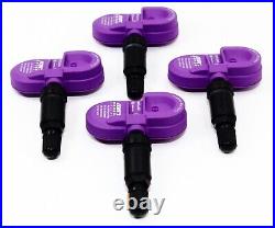 4 MAX TPMS Tire Pressure Sensors for Toyota Camry Tacoma Tundra Matte Black Stem