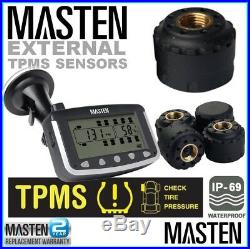 4 Sensors Tyre Pressure Monitoring System TPMS Tire Weatherproof Rubber Seals