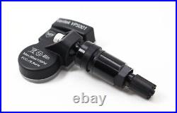 4 TPMS Tire Pressure Sensors Black Valve Stems VPE for Ford Fusion Mustang Focus