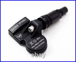 4 TPMS Tire Pressure Sensors Black Valve Stems VPE for Ford Fusion Mustang Focus