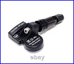 4 TPMS Tire Pressure Sensors for Dodge Ram Promaster Gloss Black Valve Stems