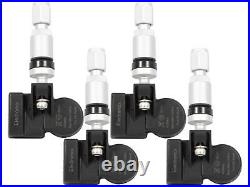 4 Tire Pressure Sensors RDKS Sensor Metal Valve Silver for Audi S10 09.1999-10