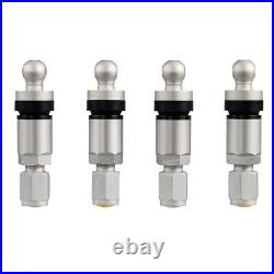 4 Tire Pressure Sensors RDKS Sensor Metal Valve Silver for Maxus V8 01.2015-12