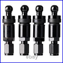 4 Tire Pressure Sensors TPMS Sensors Metal Valve Black for Mercedes ML-Class W16