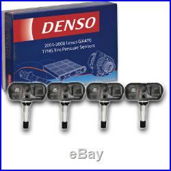 4 pc Denso TPMS Tire Pressure Sensors for Lexus GX470 2004-2008 Monitoring if