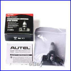 4 x Autel MX-Sensor 315MHz Universal Programmable TPMS Sensor for Tire Pressure