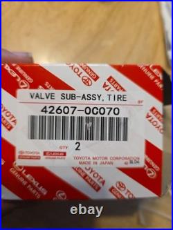 42607-0C070 Toyota OEM Genuine VALVE SUB-ASSY, TIRE PRESSURE MONITOR Qty 2