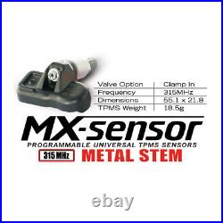 4PCS Autel MX-Sensor 315MHz programmable TPMS sensor for Tire Pressure Tool New