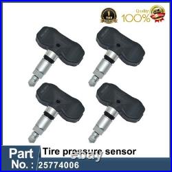 4PCS Tire Pressure Sensor 25774006 TPMS for GM Chevrolet GMC 2006-2009