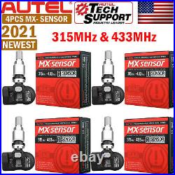 4pack Autel 2in1 MX 315MHz + 433MHz OE-Level Universal Pro grammable TPMS Tire