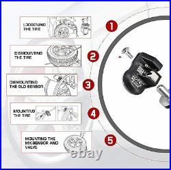 4pack Autel 2in1 MX 315MHz + 433MHz OE-Level Universal Pro grammable TPMS Tire