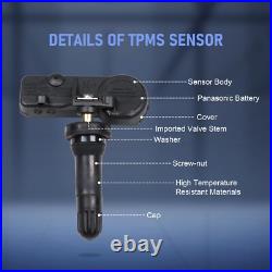 4pcs 56029398AB Tire Pressure Sensor TPMS For CHRYSLER DODGE RAM 433MHZ