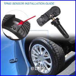 4pcs 56029398AB Tire Pressure Sensor TPMS For CHRYSLER DODGE RAM 433MHZ