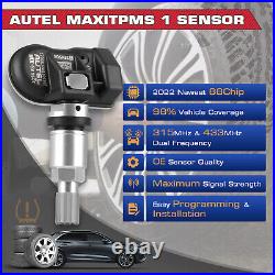 4pcs Autel MX-Sensor 315&433MHz Programmable TPMS Universal Tire Pressure Sensor