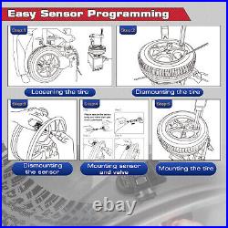 4pcs Autel MX-Sensor 315&433MHz Programmable TPMS Universal Tire Pressure Sensor